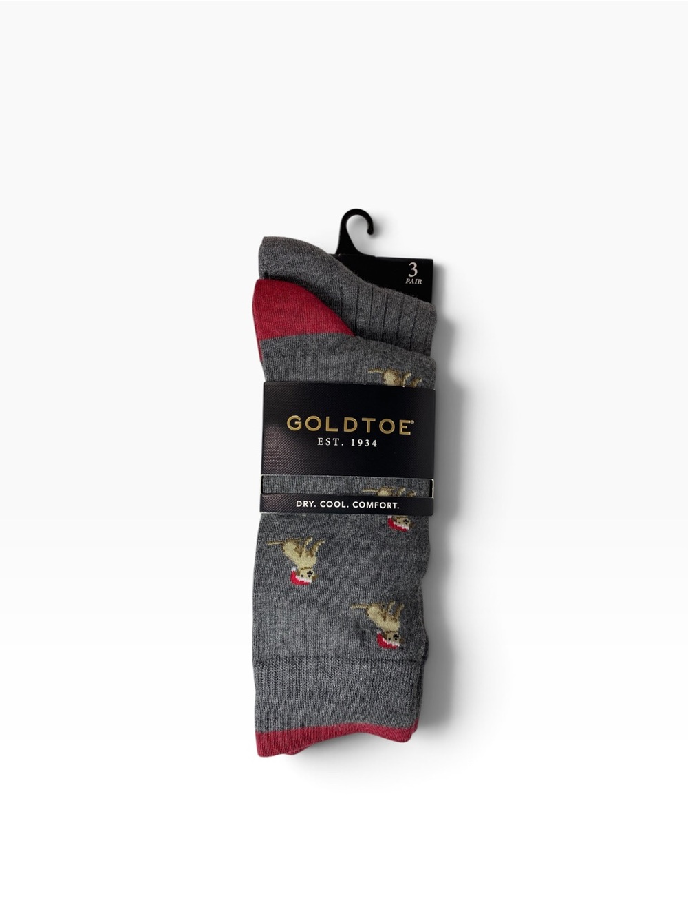 Goldtoe Men's 6-12.5 Christmas Tall Dress Socks NWT